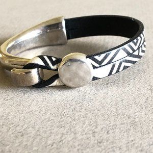 Genuine Leather cuff bracelet0